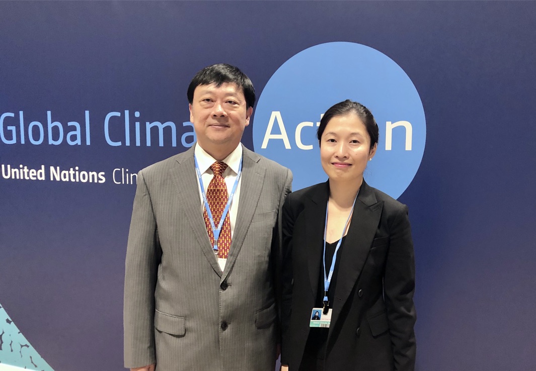 CCCI Director Fan Dai with Director General Li Gao, Dept. of Climate Change, Ministry of Ecology and Environment