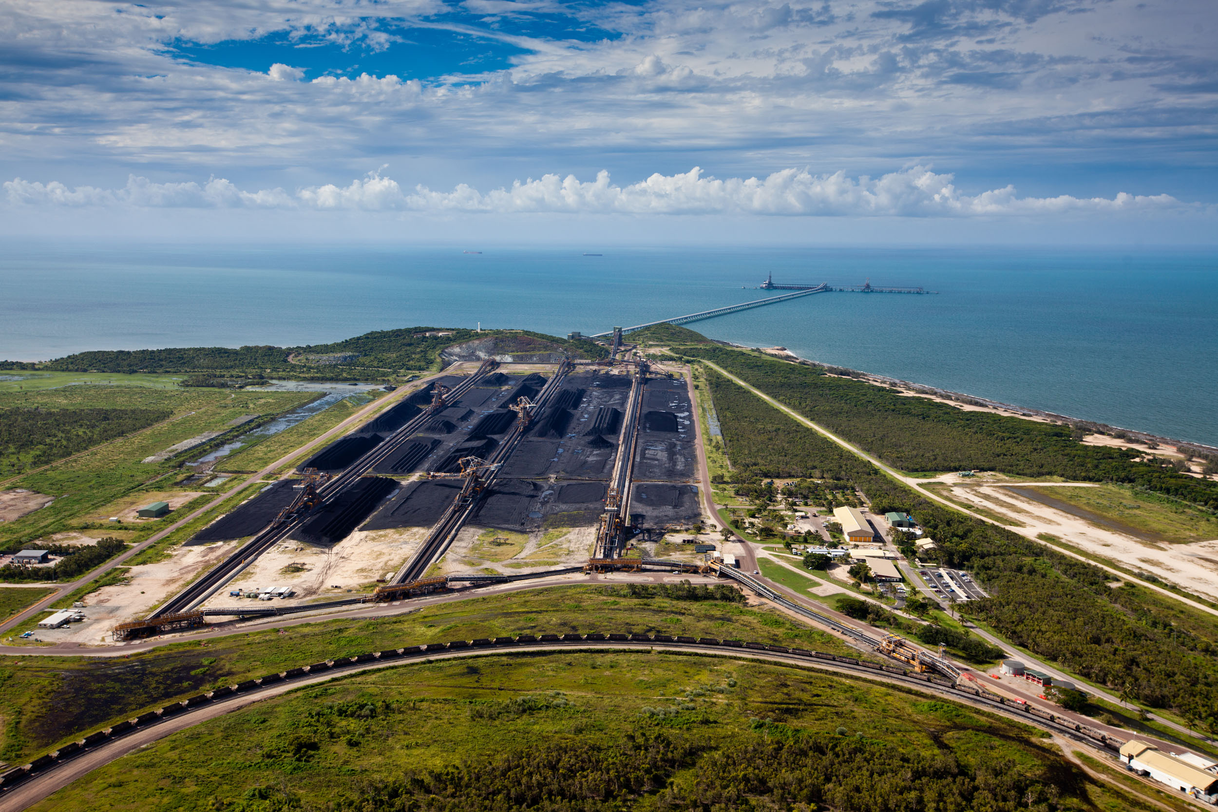 Image of a coal port 